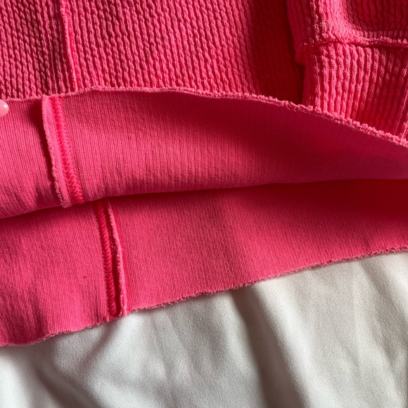 Aerie Pink Ribbed Vneck Sweater - Picture 2 of 3